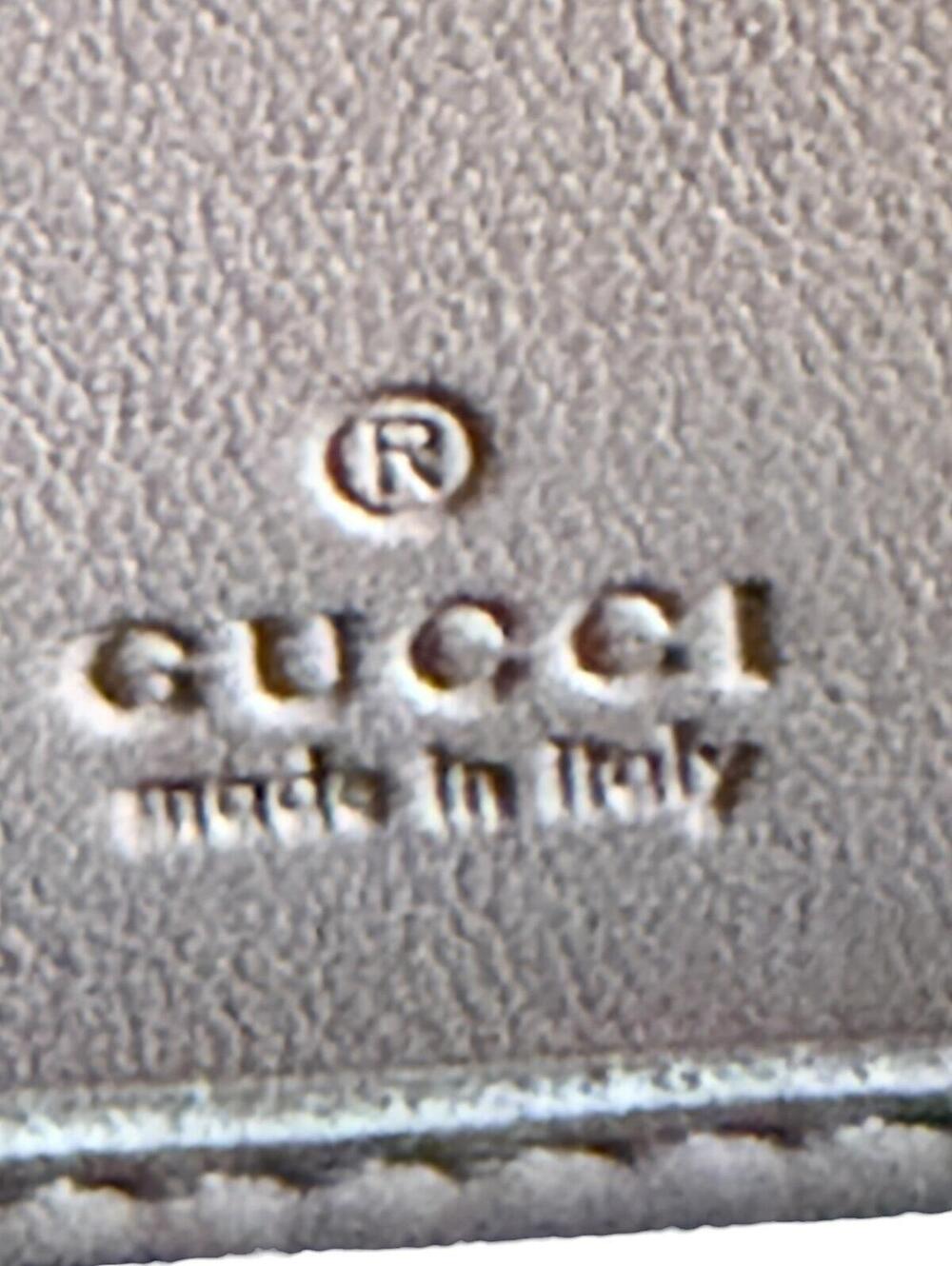 Gucci Pink Microguccissima Bow Wallet Embossed Leather Zip-Around - Picture 12 of 13